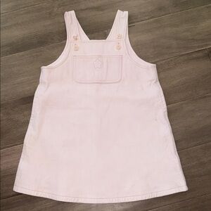 Baby Gap Pale Pink Leather Jumper Dress SZ 3T